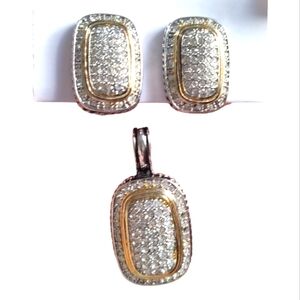 Clip Earrings & Pendant